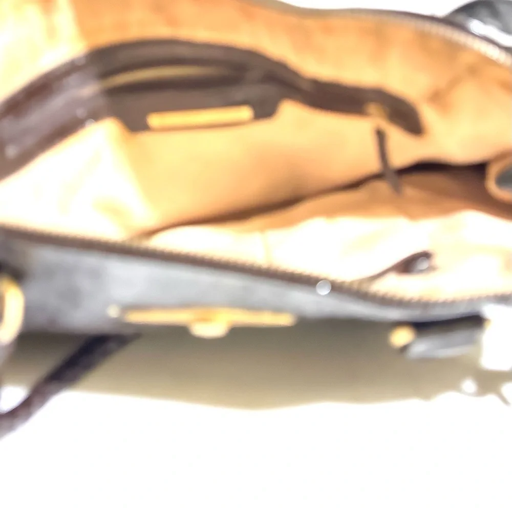 Elliott lucca metallic Elegant Brown Leather Handbag